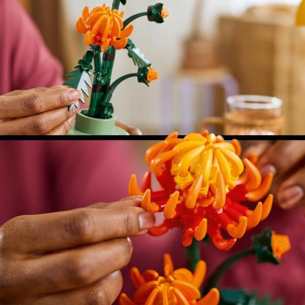 LEGO Botanicals Chrysanthemum Artificial Flower Building Set - Image 5